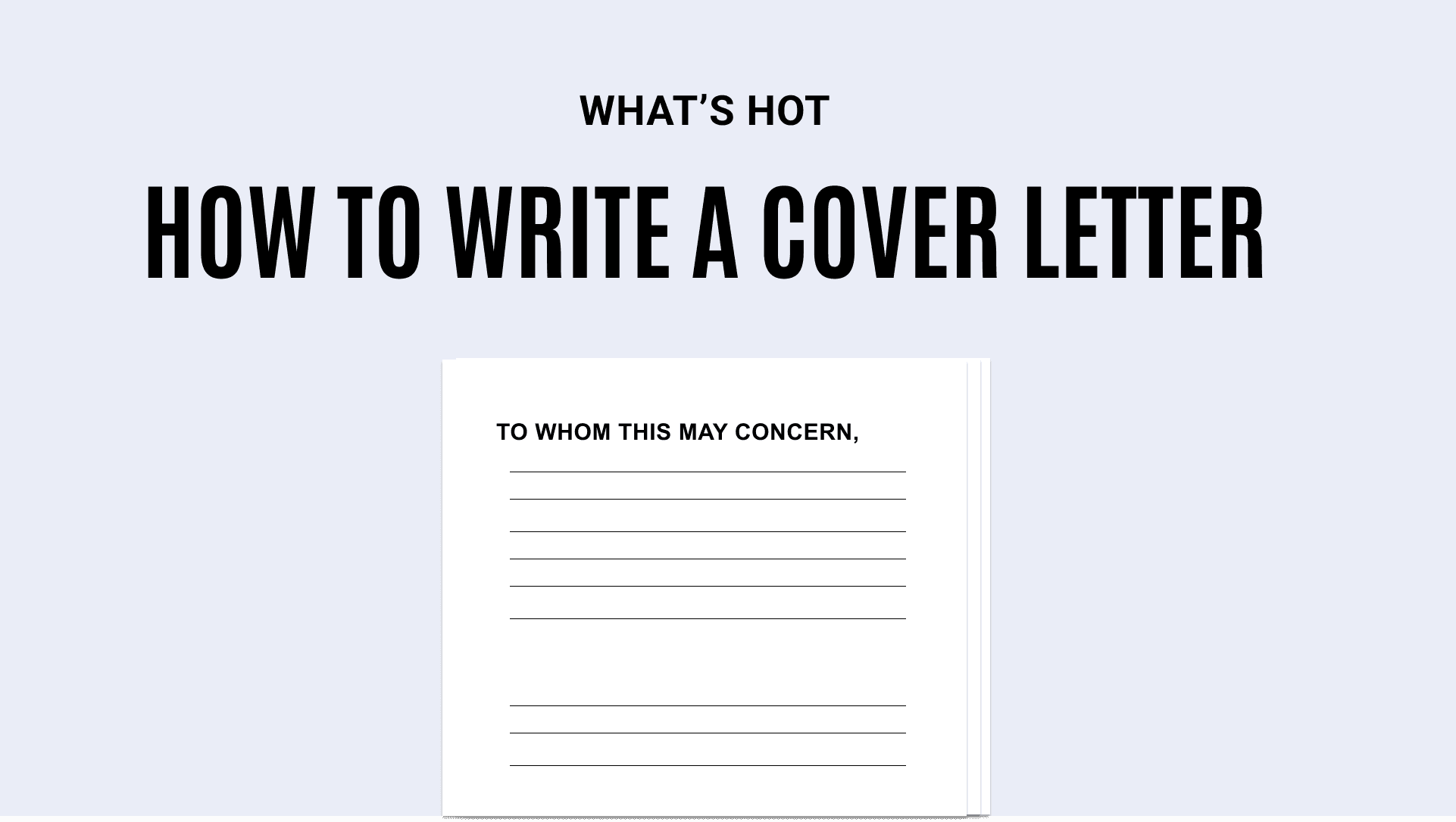 cover letter