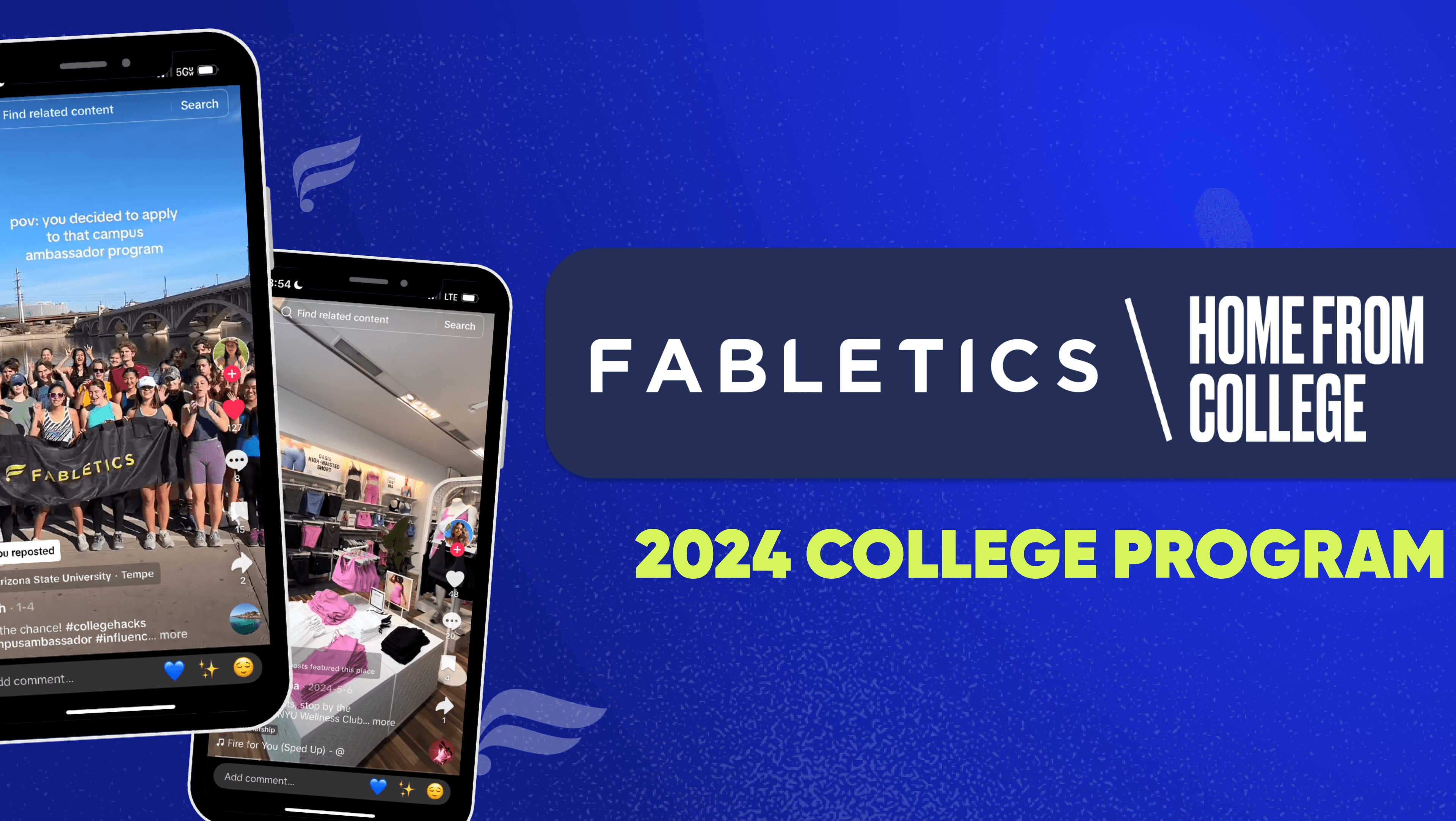 Fabletics x Home From College
