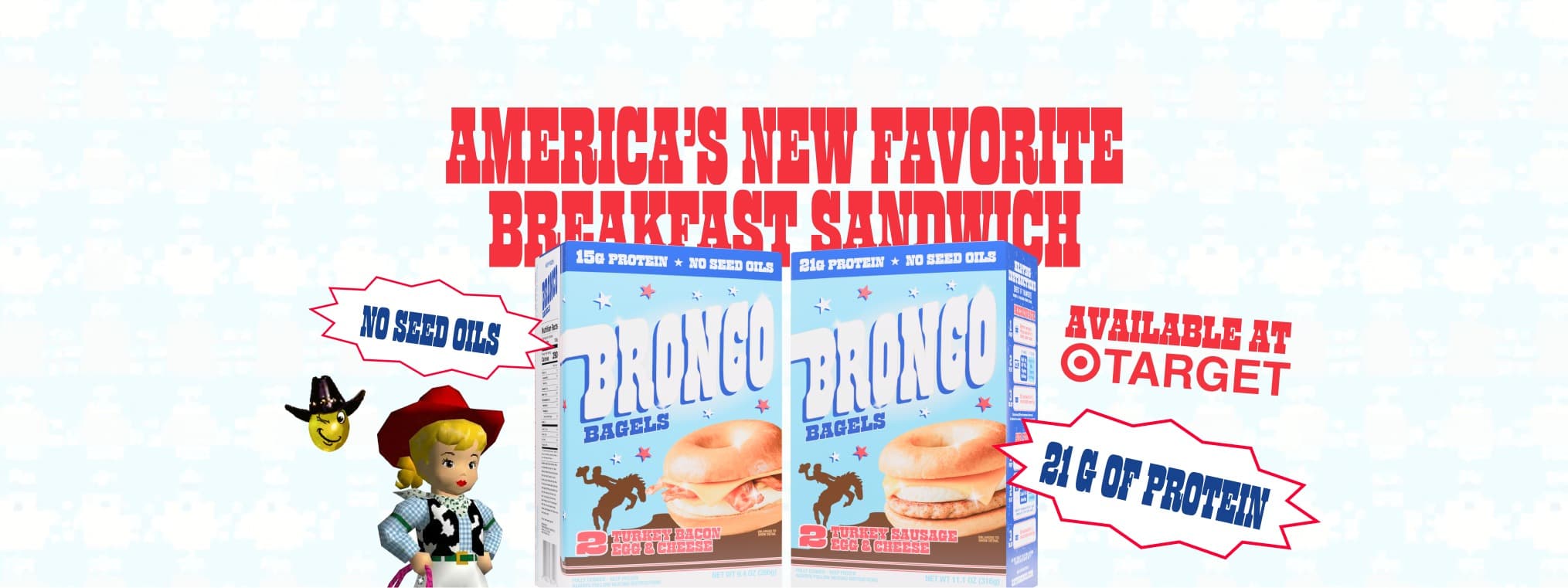 Bronco Bagels background